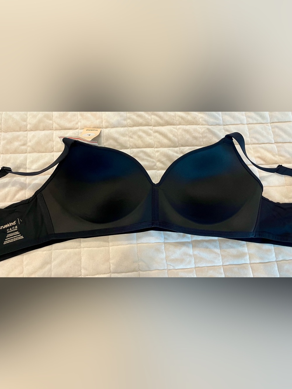 Truekind Everyday Smooth Black Seamless Bra - Women Intimates